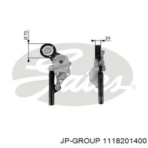 Comprar 1118201400 JP Group Tensor de correa poli V 