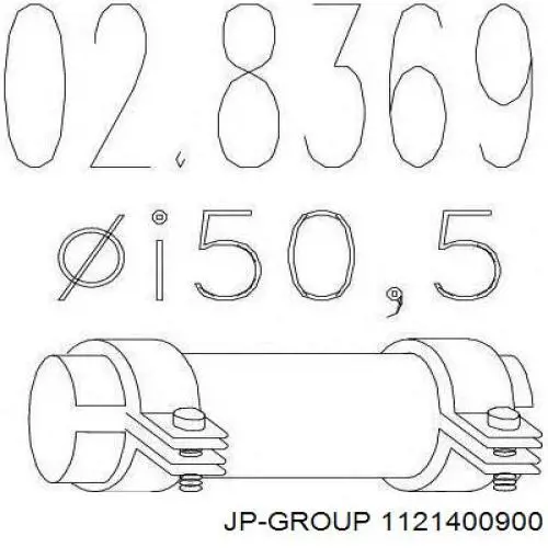 Abrazadera delantera del silenciador JP Group 1121400900 precio, desde 10,54 EUR