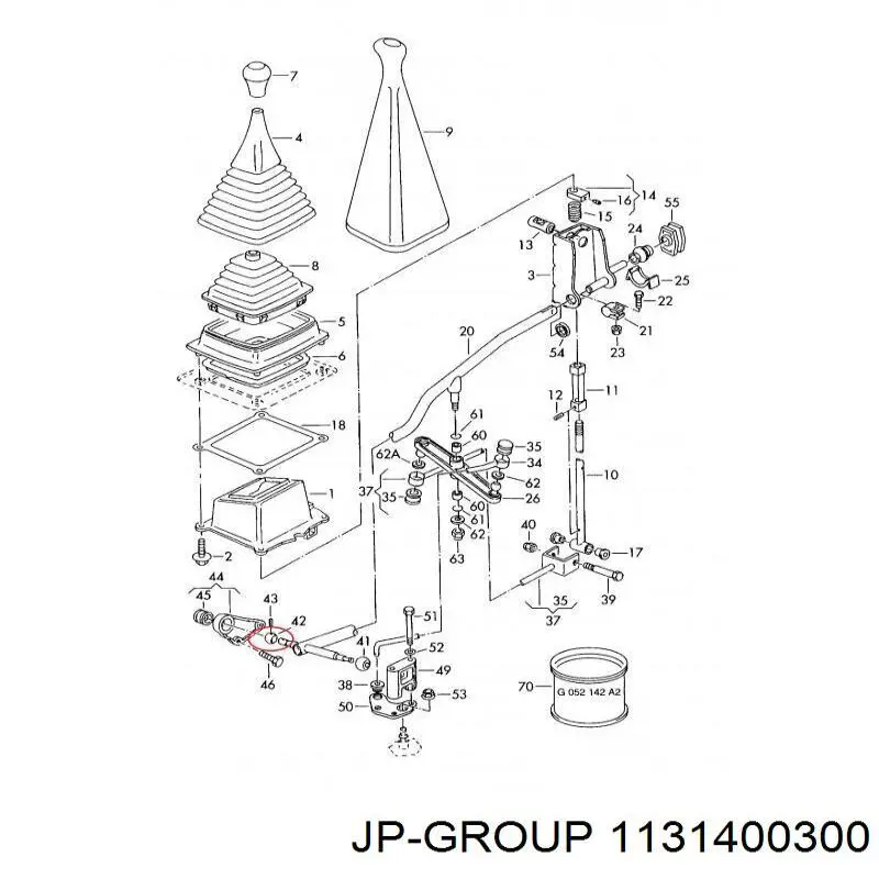 Comprar 1131400300 JP Group Casquillo palanca cambio