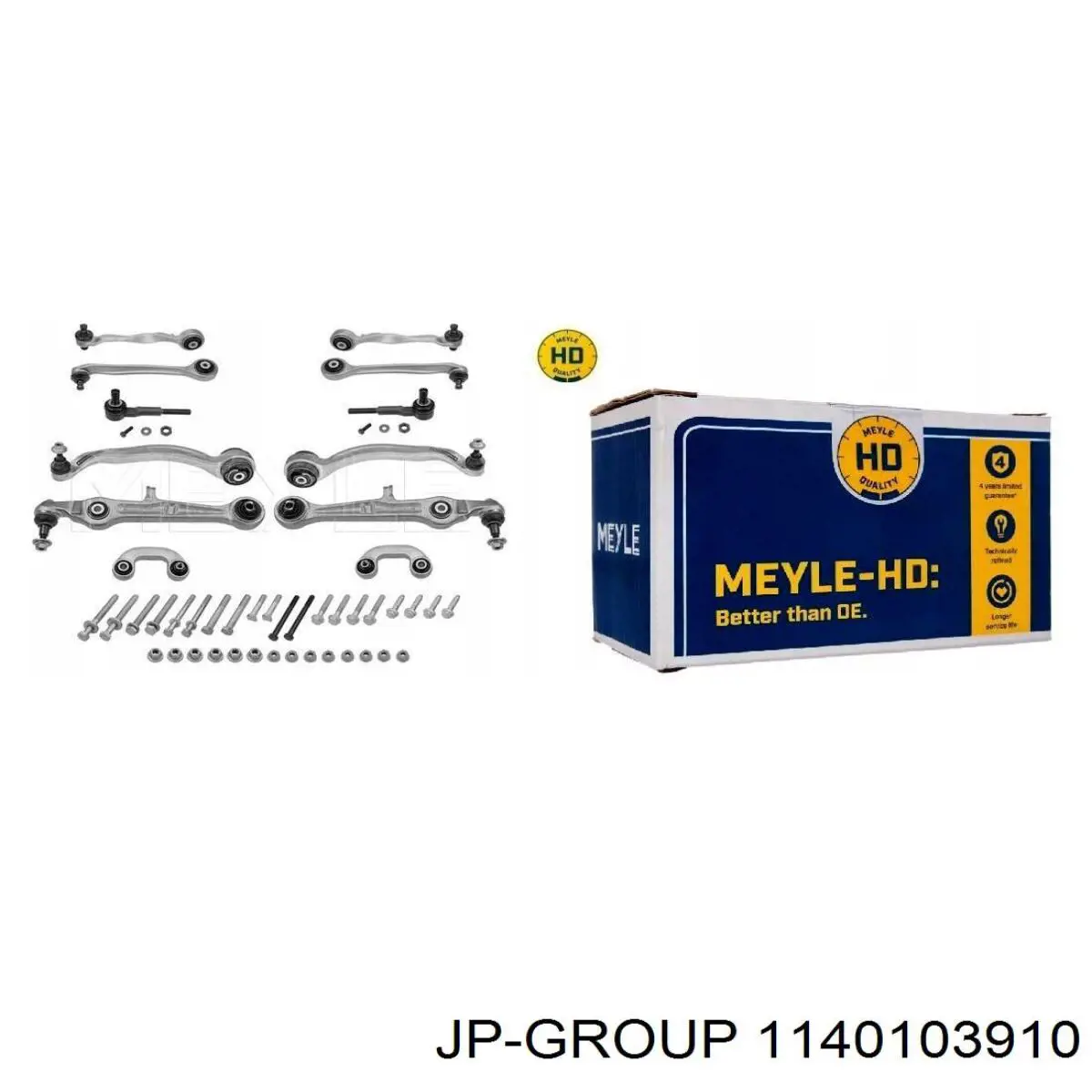 1140103910 JP Group kit para brazo suspension trasera