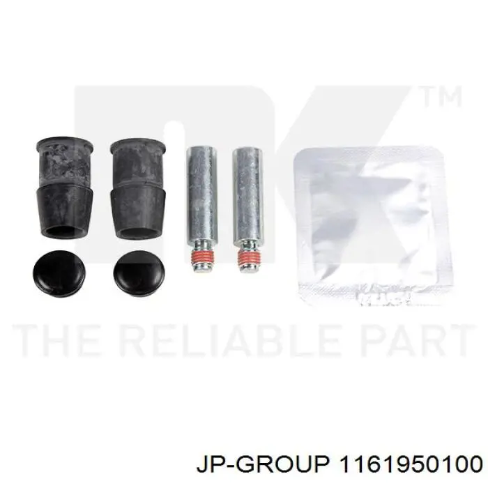 Guía de la pinza de freno delantera 1161950100 JP Group
