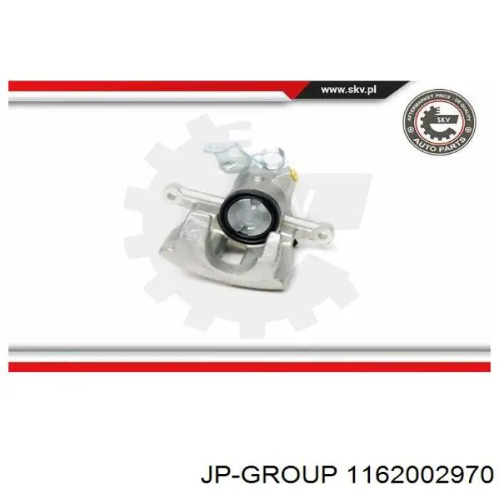Pinza de freno trasera izquierda 1162002970 JP Group