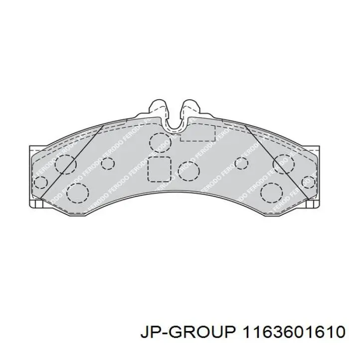 1163601610 JP Group pastillas de freno delanteras