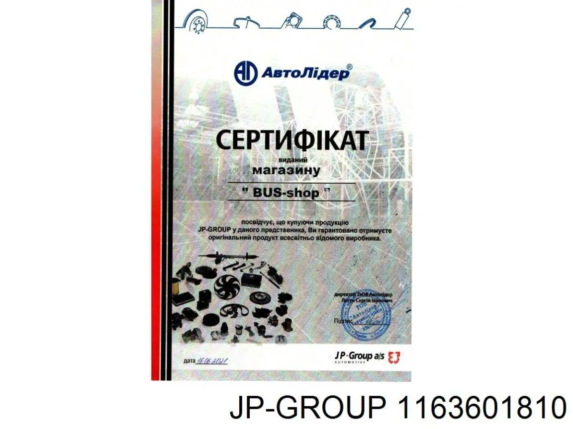 1163601810 JP Group pastillas de freno delanteras