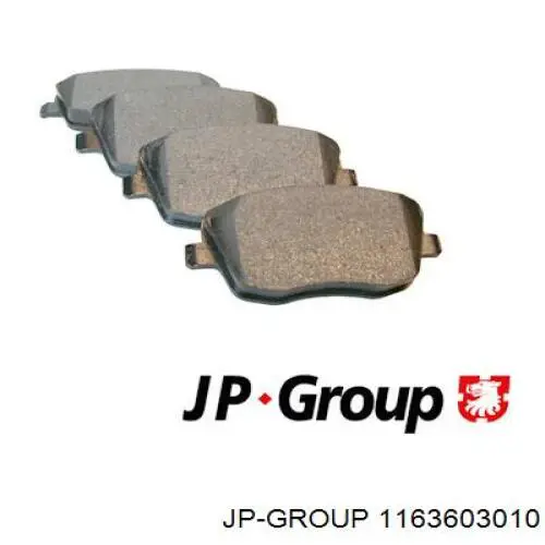 1163603010 JP Group pastillas de freno delanteras