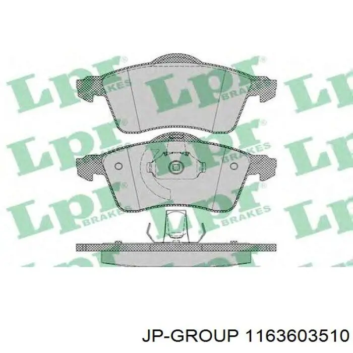 Comprar 1163603510 JP Group Pastillas delanteras de freno