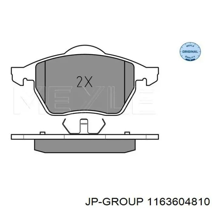 1163604810 JP Group pastillas de freno delanteras
