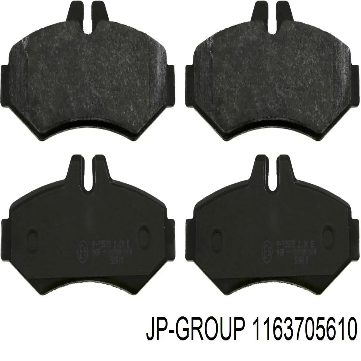 1163705610 JP Group pastillas de freno traseras