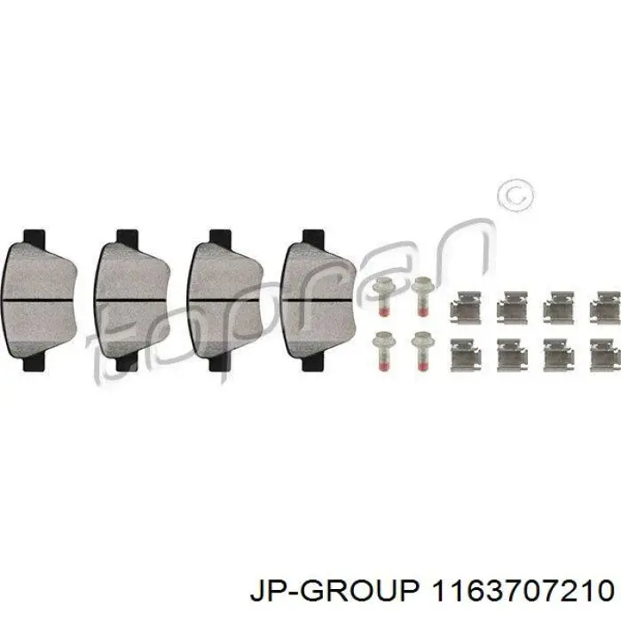 Pastillas de freno traseras Volkswagen Jetta 6 162, 163, AV3, AV2, AY2, AY3
