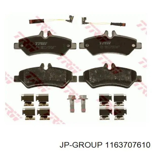 Pastillas traseras de freno JP Group 1163707610 precio, desde 23,34 EUR