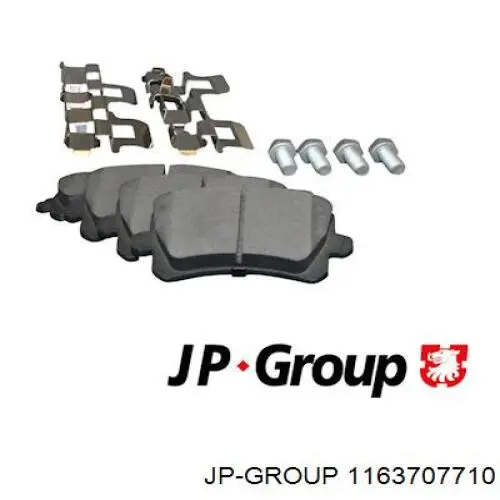 1163707710 JP Group pastillas de freno traseras