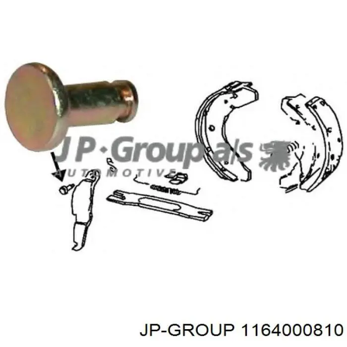 Comprar 1164000810 JP Group Juego de reparación de pastillas de freno