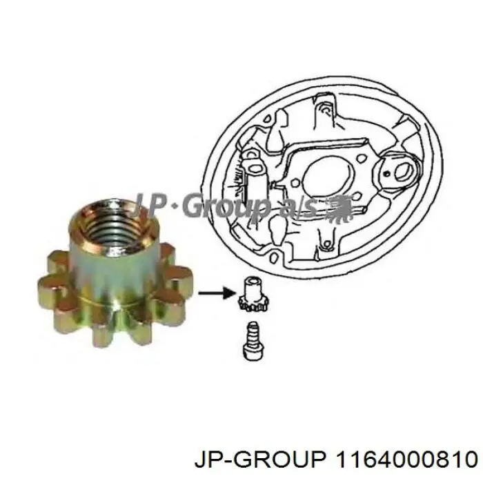 Juego de reparación de pastillas de freno JP Group 1164000810 precio, desde 3,30 EUR