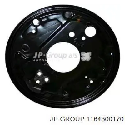 1164300170 JP Group Disco de soporte del tambor de freno trasero izquierdo