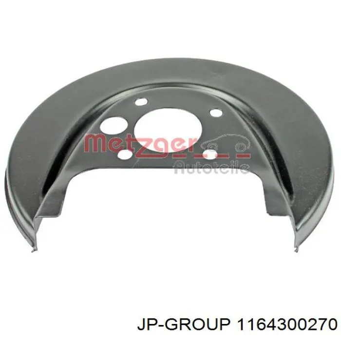 1164300270 JP Group chapa protectora contra salpicaduras, disco de freno trasero izquierdo