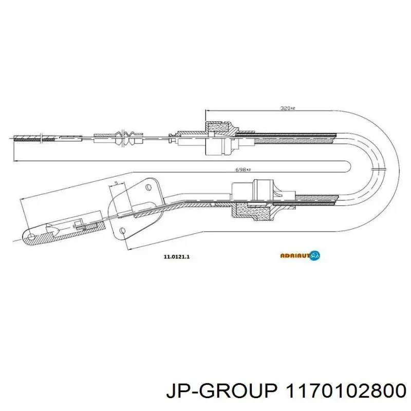Comprar 1170102800 JP Group Cable del acelerador