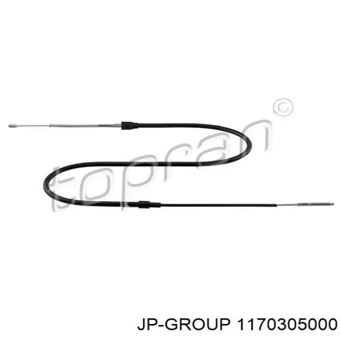 1170305000 JP Group cable de freno de mano trasero derecho/izquierdo