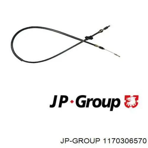 1170306570 JP Group cable de freno de mano trasero izquierdo