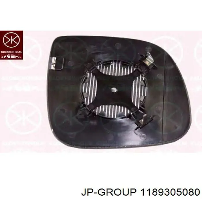 1189305080 JP Group cristal de espejo retrovisor exterior derecho