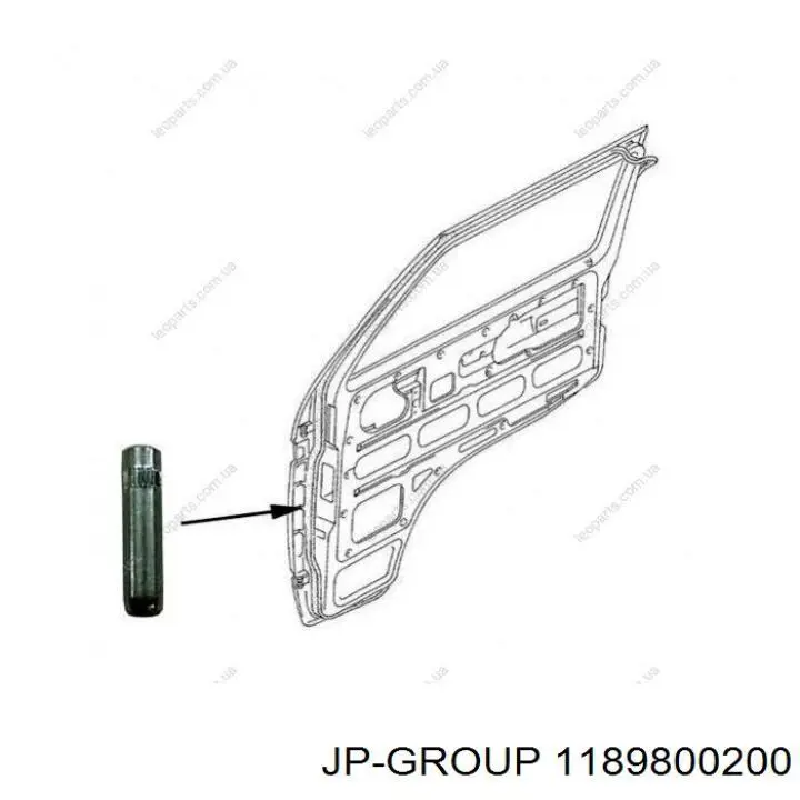 Guía de deslizadera del asiento 1189800200 JP Group