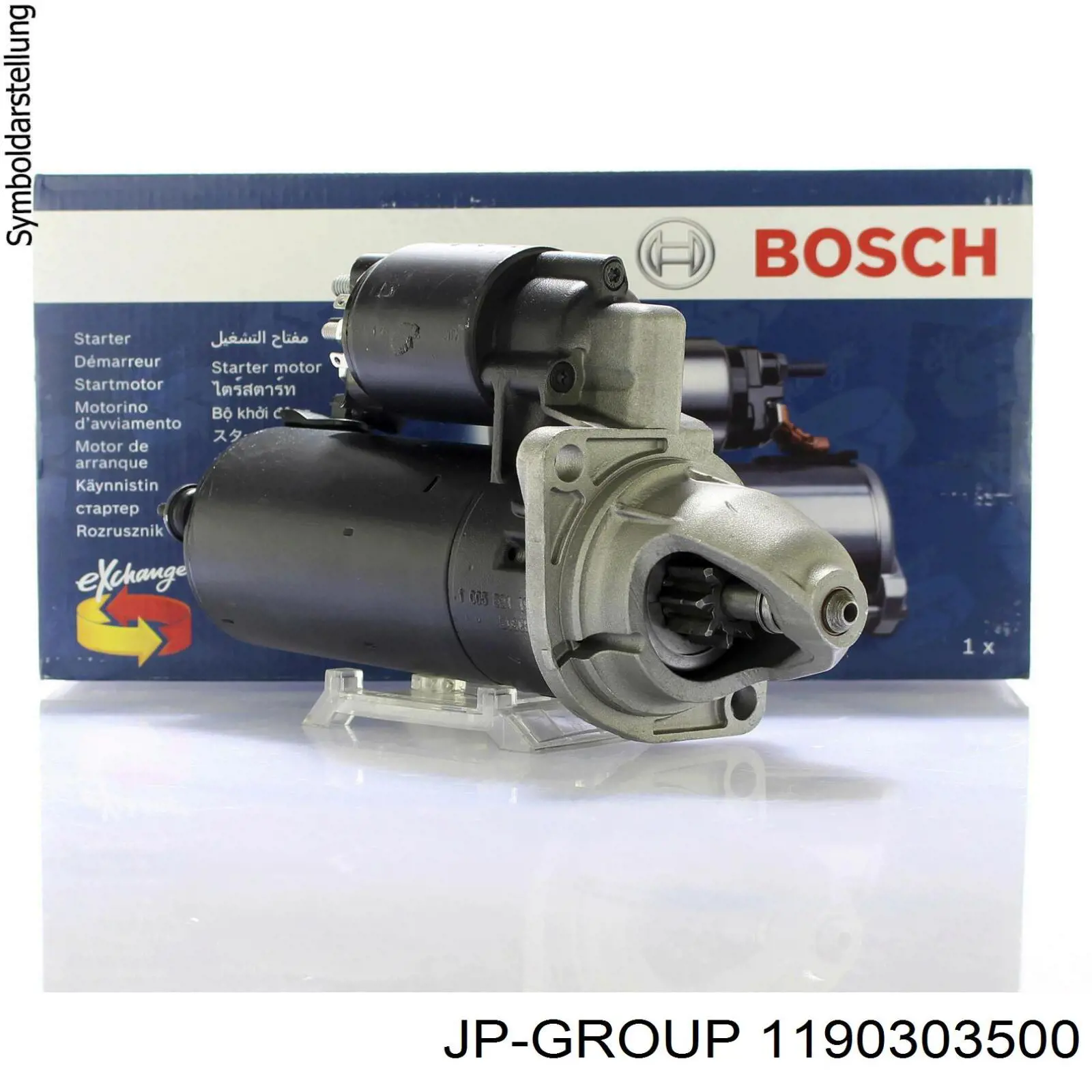 1190303500 JP Group motor de arranque