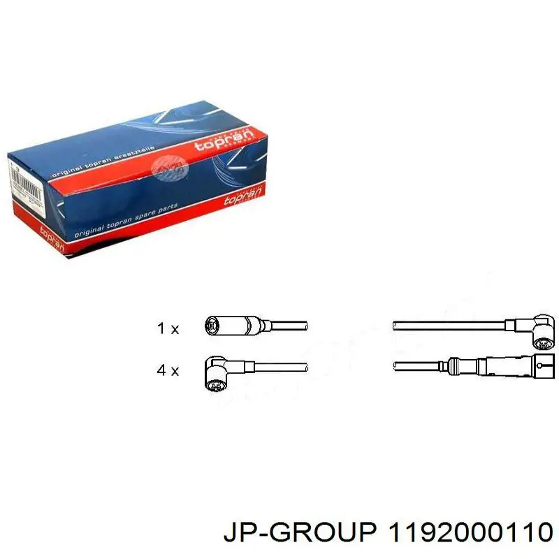 1192000110 JP Group juego de cables de encendido