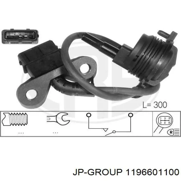 1196601100 JP Group Interruptor de marcha atras