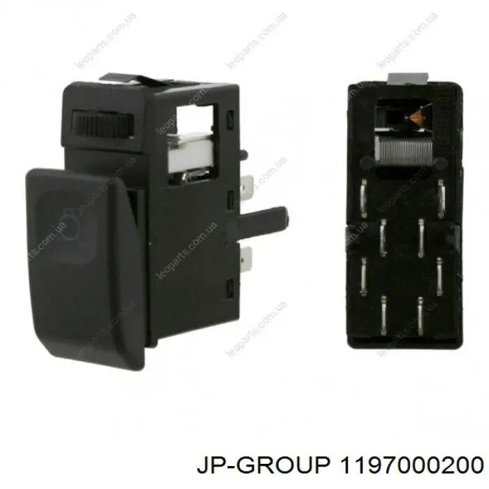 1197000200 JP Group Interruptor de las luces antiniebla