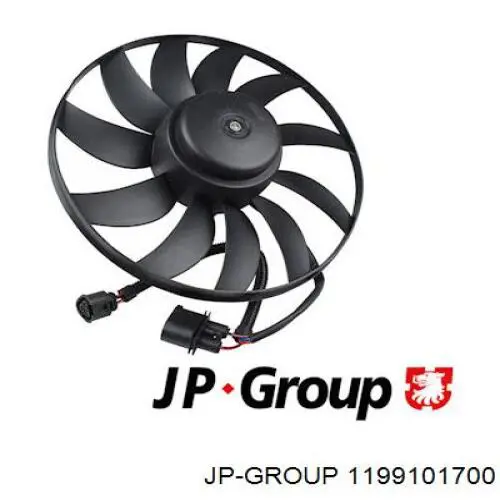 1199101700 JP Group ventilador (rodete +motor refrigeración del motor con electromotor, izquierdo)