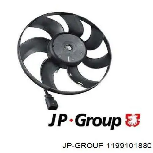 1199101880 JP Group ventilador (rodete +motor refrigeración del motor con electromotor derecho)
