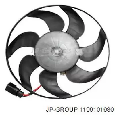 1199101980 JP Group ventilador (rodete +motor refrigeración del motor con electromotor derecho)