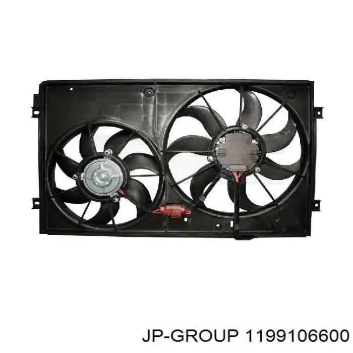 1199106600 JP Group ventilador (rodete +motor refrigeración del motor con electromotor, izquierdo)