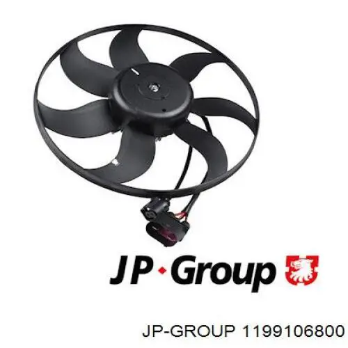 1199106800 JP Group ventilador (rodete +motor refrigeración del motor con electromotor, izquierdo)