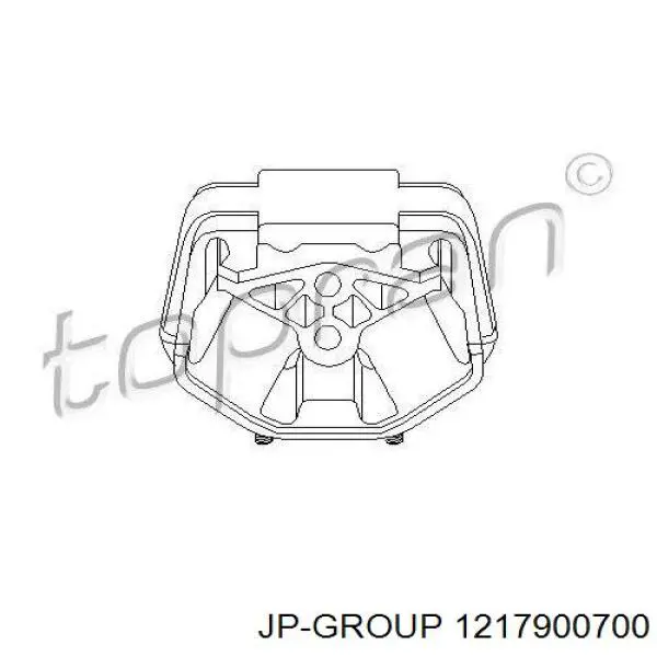 1217900700 JP Group soporte de motor trasero