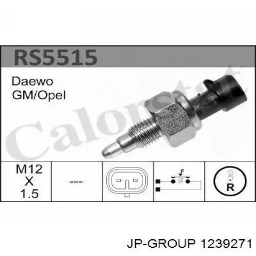 Interruptor, piloto de marcha atrás Opel Combo