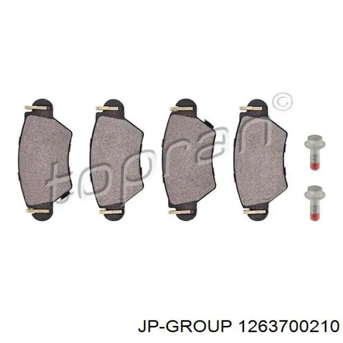 Pastillas traseras de freno JP Group 1263700210 precio, desde 20,30 EUR