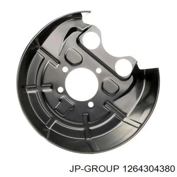 1264304380 JP Group chapa protectora contra salpicaduras, disco de freno trasero derecho