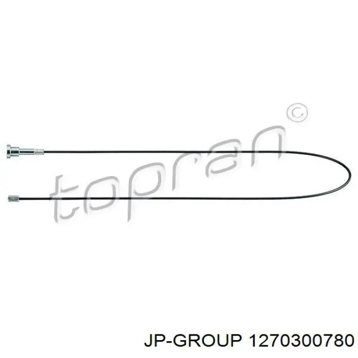 1270300780 JP Group cable de freno de mano trasero derecho