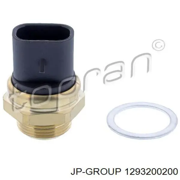 Sensor, temperatura del refrigerante (encendido el ventilador del radiador) JP Group 1293200200