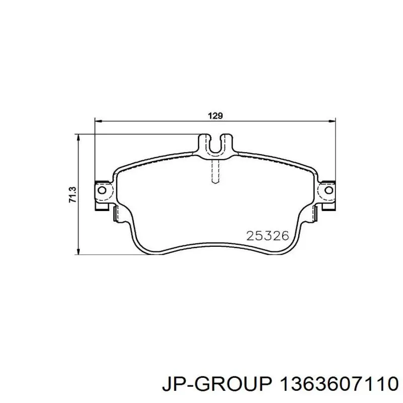 1363607110 JP Group pastillas de freno delanteras
