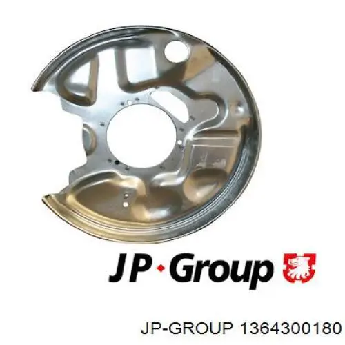 1364300180 JP Group chapa protectora contra salpicaduras, disco de freno trasero derecho