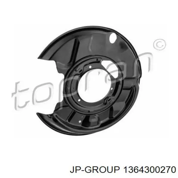 1364300270 JP Group chapa protectora contra salpicaduras, disco de freno trasero izquierdo