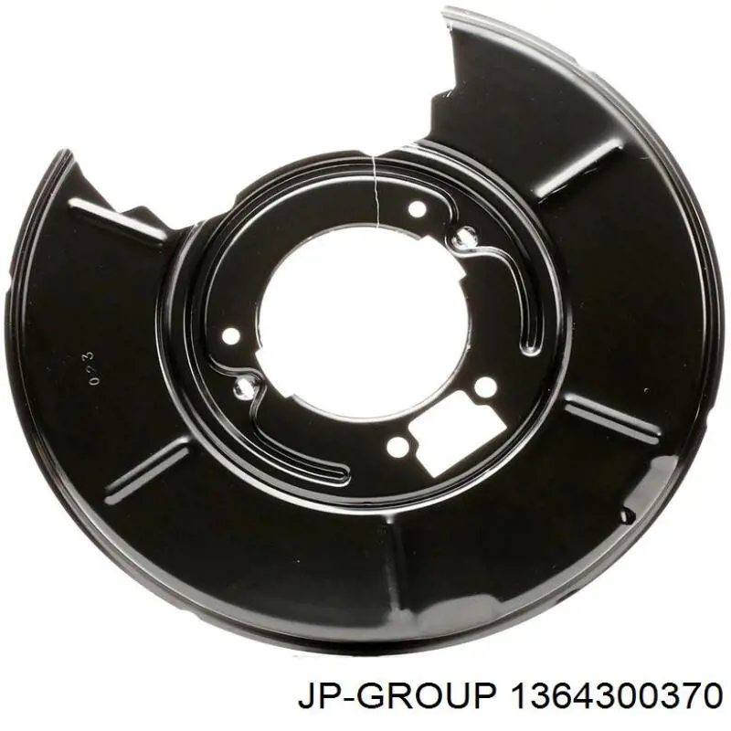 1364300370 JP Group chapa protectora contra salpicaduras, disco de freno trasero izquierdo
