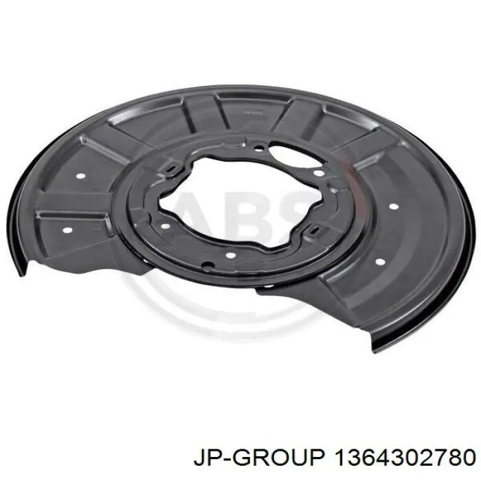 1364302780 JP Group chapa protectora contra salpicaduras, disco de freno trasero derecho