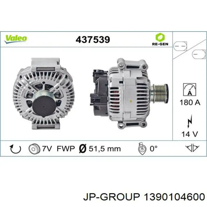 1390104600 JP Group alternador