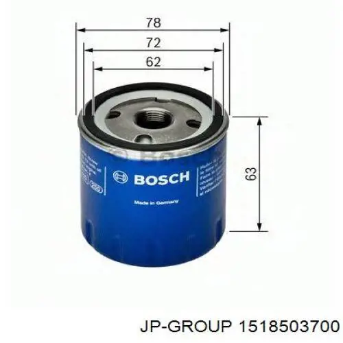 Filtro de aceite Nissan Sunny 3 N14