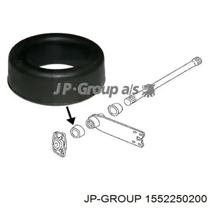 1552250200 JP Group silentblock delantero de ballesta delantera