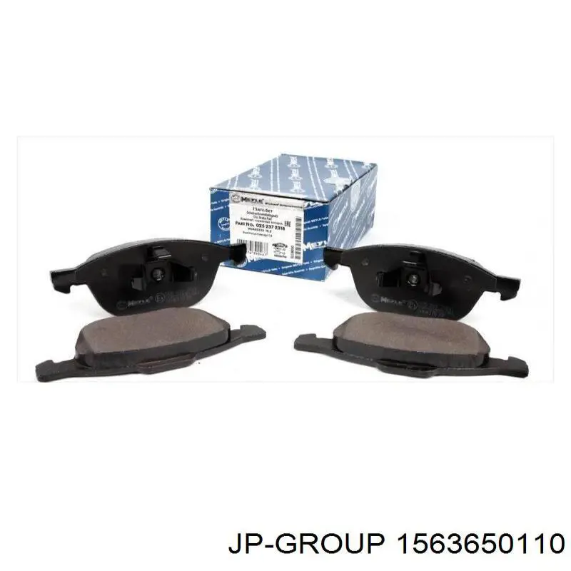 Juego de reparación de frenos delanteros 1563650110 JP Group