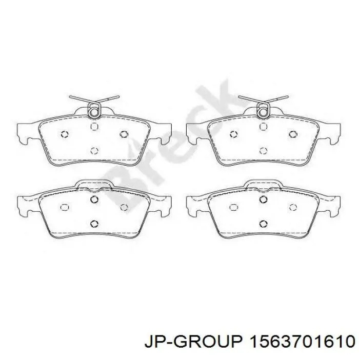 Pastillas de freno traseras Renault Espace 4 JK0