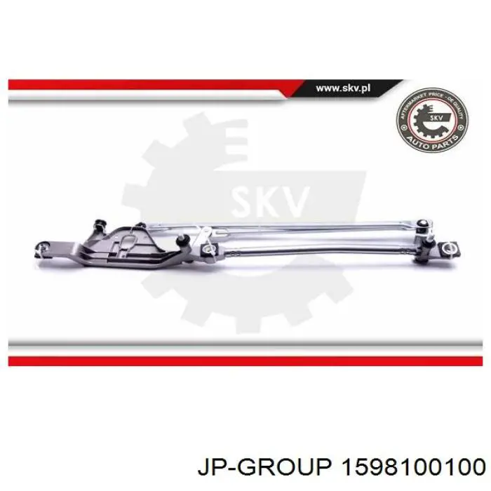 1598100100 JP Group Varillaje de limpiaparabrisas